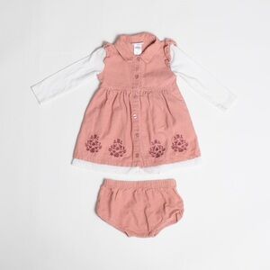 Daisy Fuentes Corduroy Pink Dress with Bloomers